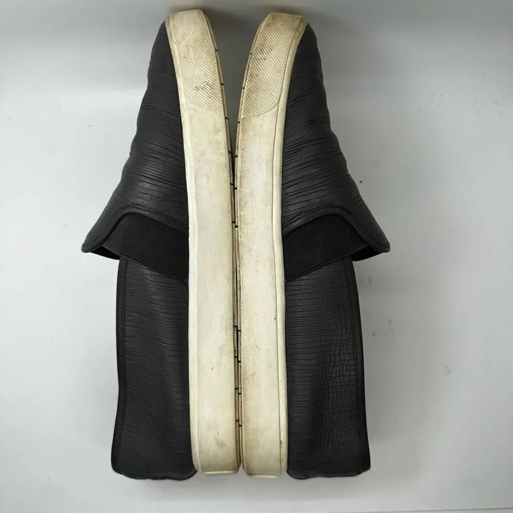 Vince Blair Textured Leather Slip On Sneakers